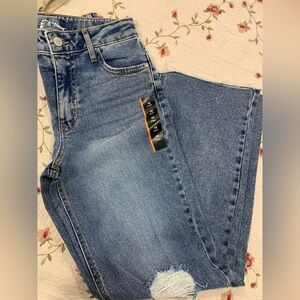 Art Class Kids Distressed Blue Baggy Jeans